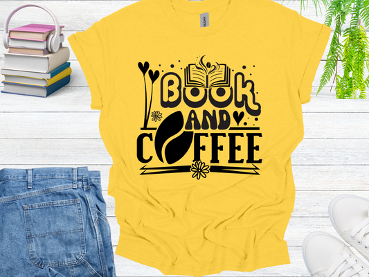 Book & coffee T-shirt